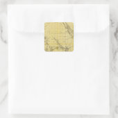 アイオワ州のチカソー郡の州の地図 スクエアシール (バッグ)