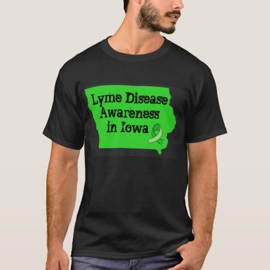 アイオワ州のライム病啓発Tシャツ Tシャツ (正面)