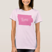 アイオワ州の形Tシャツ Tシャツ (正面)