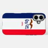 アイオワ州の旗のデザイン Case-Mate iPhoneケース (裏面 (横))