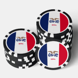アイオワ州の旗 ポーカーチップ