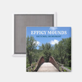 アイオワ州の黄河の橋の人形の丘 マグネット (正面/裏面)