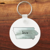 アイオワ州イラストレーション キーホルダー (正面)