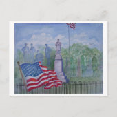 アイオワ州ウィルトンの内戦の記念碑 ポストカード (正面)