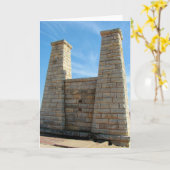 アイオワ州オールドブリッジムスカチン カード (黄色い花)