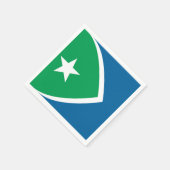 アイオワ州シダーラピッド州旗 スタンダードカクテルナプキン (角)