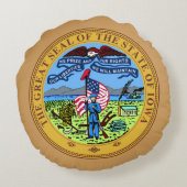 アイオワ州シール ラウンドクッション (裏面)