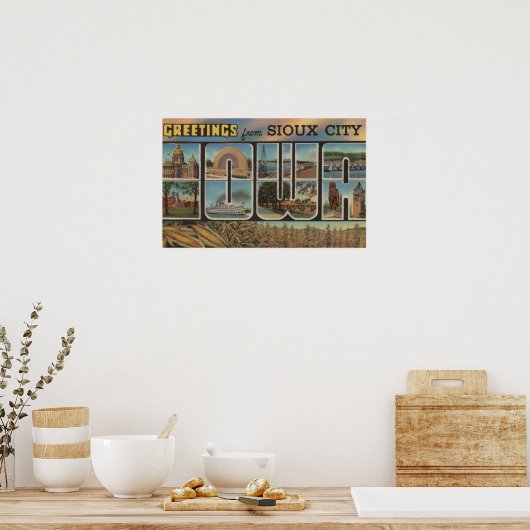 アイオワ州スーシティ – ラージレターシーン2 ポスター (キッチン)