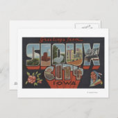 アイオワ州スー族 – ラージレターのシーン ポストカード (正面/裏面)