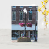 アイオワ州ダウンタウン カード (黄色い花)