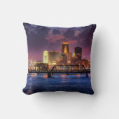 アイオワ州デモインの街並 クッション (正面)