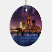 アイオワ州デモインの街並 セラミックオーナメント (右)