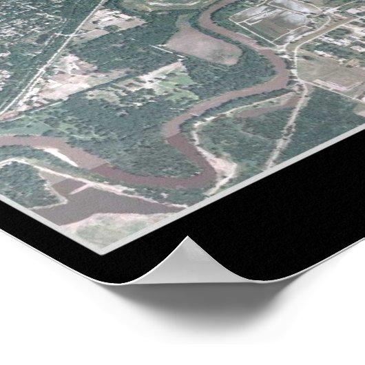 アイオワ州デモイン衛星ポスター ポスター (角)