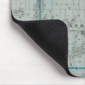 アイオワ州デモイン郡州地図 マウスパッド (コーナー)