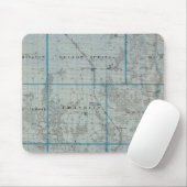 アイオワ州デモイン郡州地図 マウスパッド (マウス)