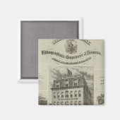 アイオワ州デモイン、ミルズ&カンパニー マグネット (正面/裏面)