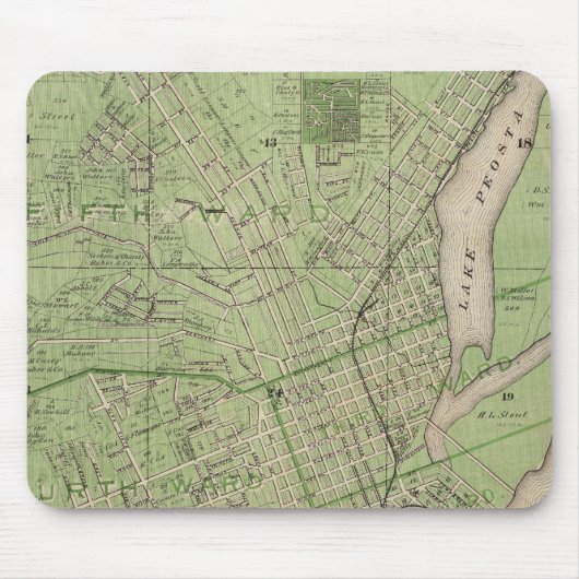 アイオワ州デュブケ郡デュブケ州計画 マウスパッド (正面)