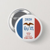 アイオワ州ドナルド・トランプ2020 缶バッジ (正面&裏面)