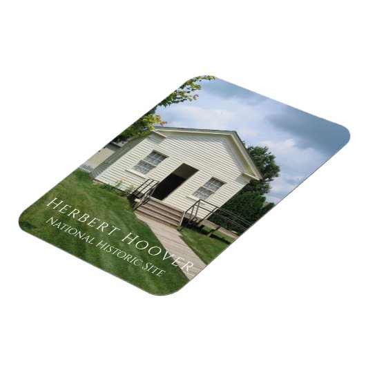 アイオワ州ハーバート・フーバー幼少期の校舎 マグネット (左側)