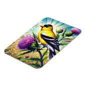 アイオワ州バードイースタンゴールドフィンチ マグネット (左側)