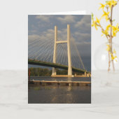 アイオワ州バーリントンの橋 カード (黄色い花)