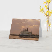 アイオワ州フォートマディソンのミシシッピ川 カード (黄色い花)