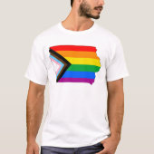 アイオワ州プライド LGBTQ プログレスプライド Tシャツ (正面)