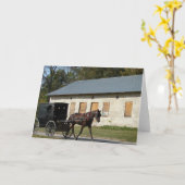 アイオワ州ベントンスポーツアミッシュホースすべての行事 カード (黄色い花)