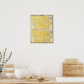 アイオワ州マップ ポスター (キッチン)