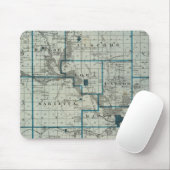 アイオワ州マーシャル郡州地図 マウスパッド (マウス)