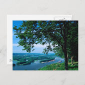 アイオワ州ミシシッピ川 ポストカード (正面/裏面)