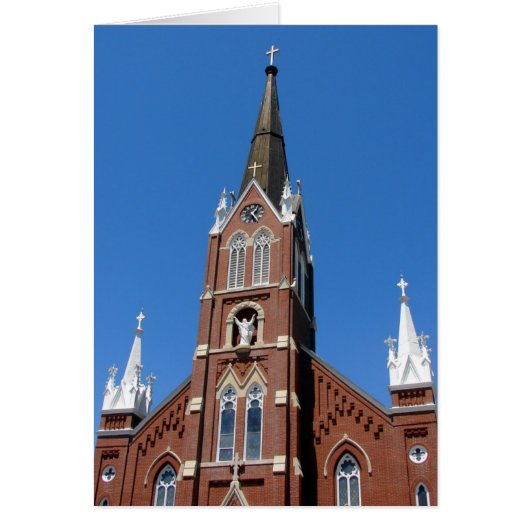 アイオワ州リバーサイドにあるカトリック教会 (正面)