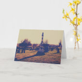 アイオワ州ワシントンの墓地 カード (黄色い花)