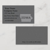 アイオワ州名刺の石の外観 名刺 (正面/裏面)