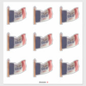 アイオワ州国旗 シール (シート)