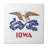 アイオワ州国旗 タイル (正面)