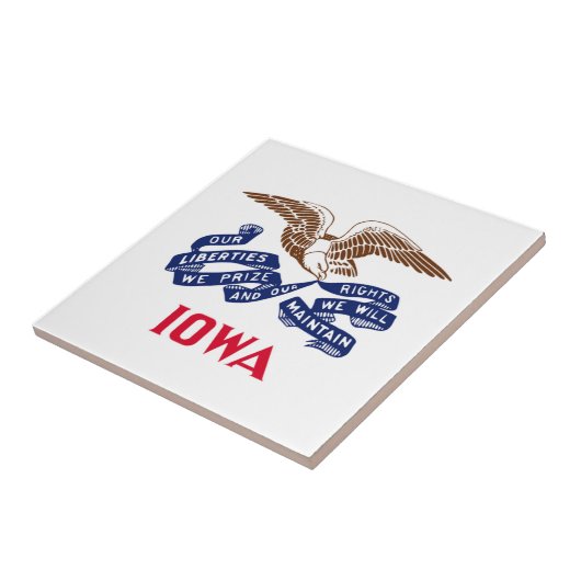 アイオワ州国旗 タイル (側面)