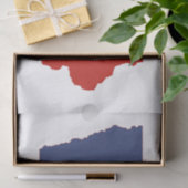 アイオワ州旗と地図 薄葉紙 (ギフト)