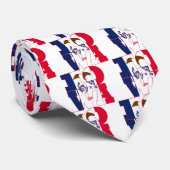 アイオワ州旗の文字 ネクタイ (ロール)