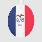 アイオワ州旗デザイン オーナメント (正面)