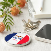 アイオワ州旗デザイン キーホルダー (側面)