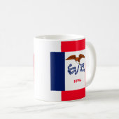 アイオワ州旗デザイン コーヒーマグカップ (正面右)