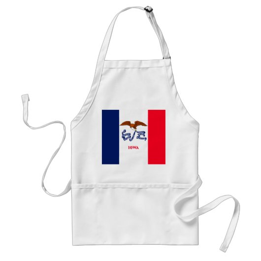 アイオワ州旗デザイン スタンダードエプロン (正面)