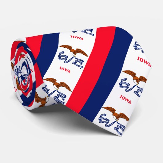 アイオワ州旗デザイン ネクタイ (ロール)