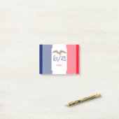 アイオワ州旗デザイン ポストイット (デスク上)