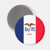 アイオワ州旗デザイン マグネット (正面/裏面)
