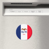 アイオワ州旗デザイン マグネット (インサイチュ (食洗機))