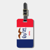 アイオワ州旗デザイン ラゲッジタグ (正面縦)