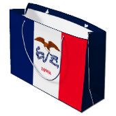 アイオワ州旗デザイン ラージペーパーバッグ (裏面アングル)
