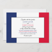 アイオワ州旗結婚。 招待状 (正面)